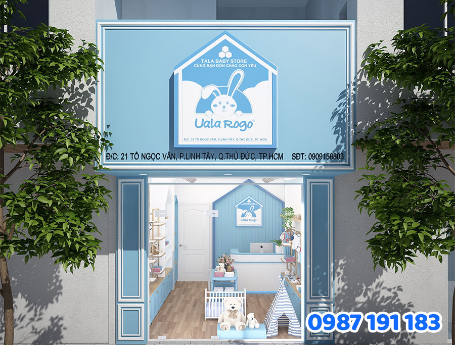 Bảng hiệu – "Bộ mặt" thời trang của shop quần áo trẻ em