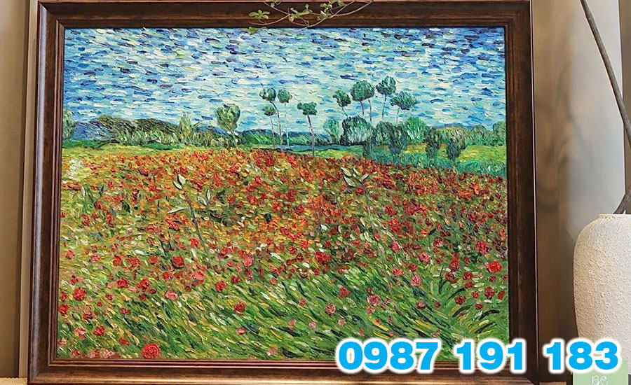 Mẫu tranh sơn dầu có chiều sâu và tính thẩm mỹ cao