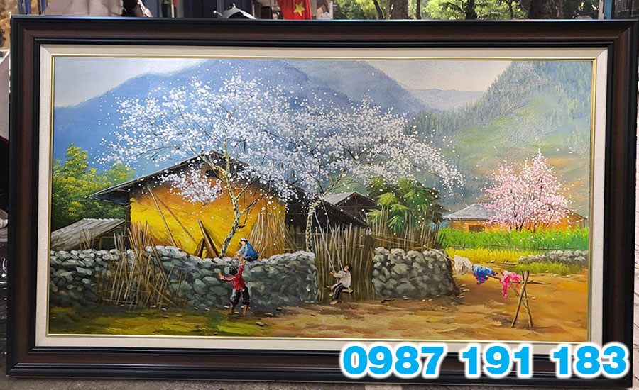 Tranh sơn dầu có thời gian lưu trữ cao không lo bị phai màu