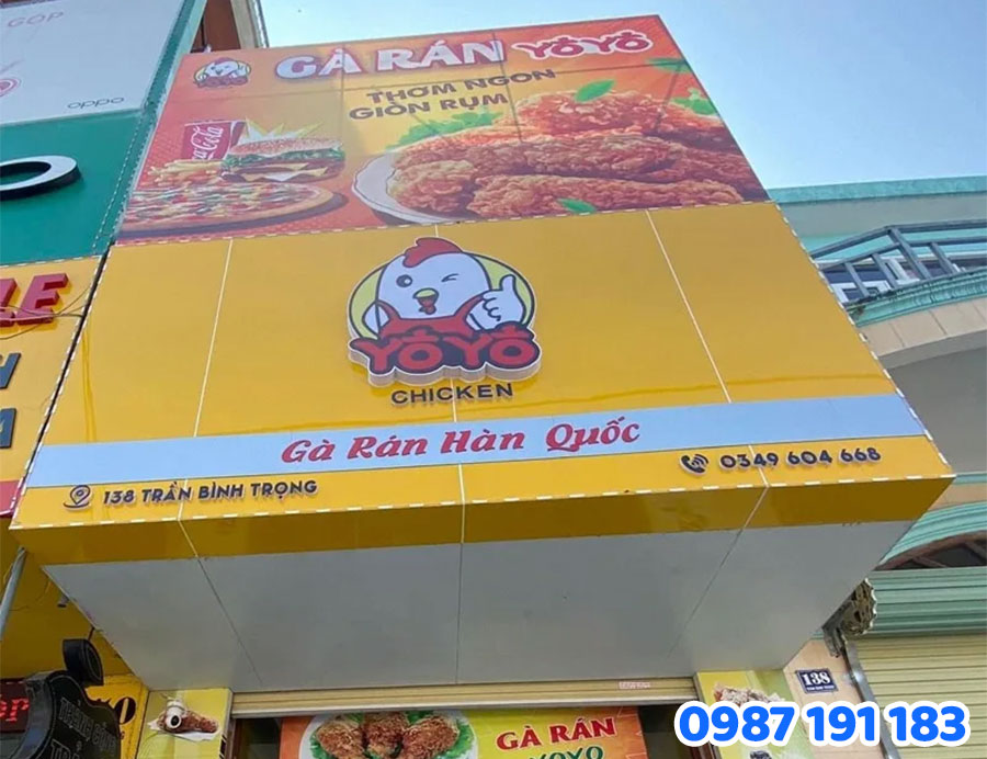 Đặc điểm của bảng hiệu quán bán gà