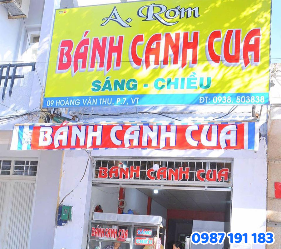 mẫu bảng hiệu bánh canh số 6