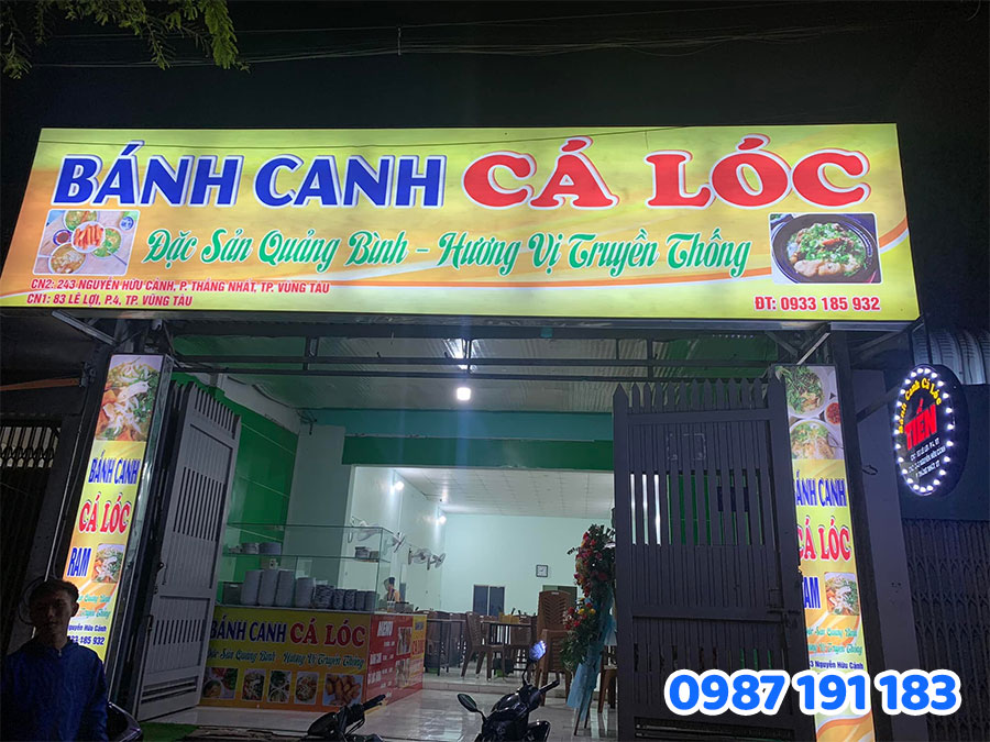 mẫu bảng hiệu bánh canh số 7
