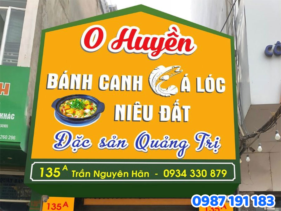 mẫu bảng hiệu bánh canh số 2
