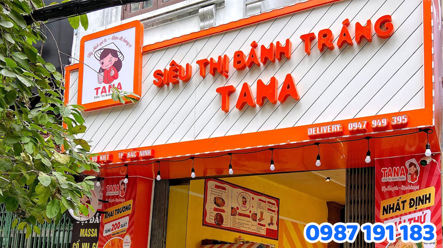 TOP Bảng hiệu bánh tráng trộn ấn tượng, thu hút 2025