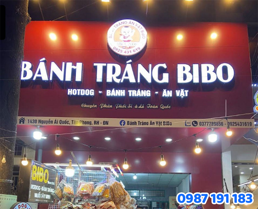 mẫu bảng hiệu bánh tráng trộn ấn tượng số 2