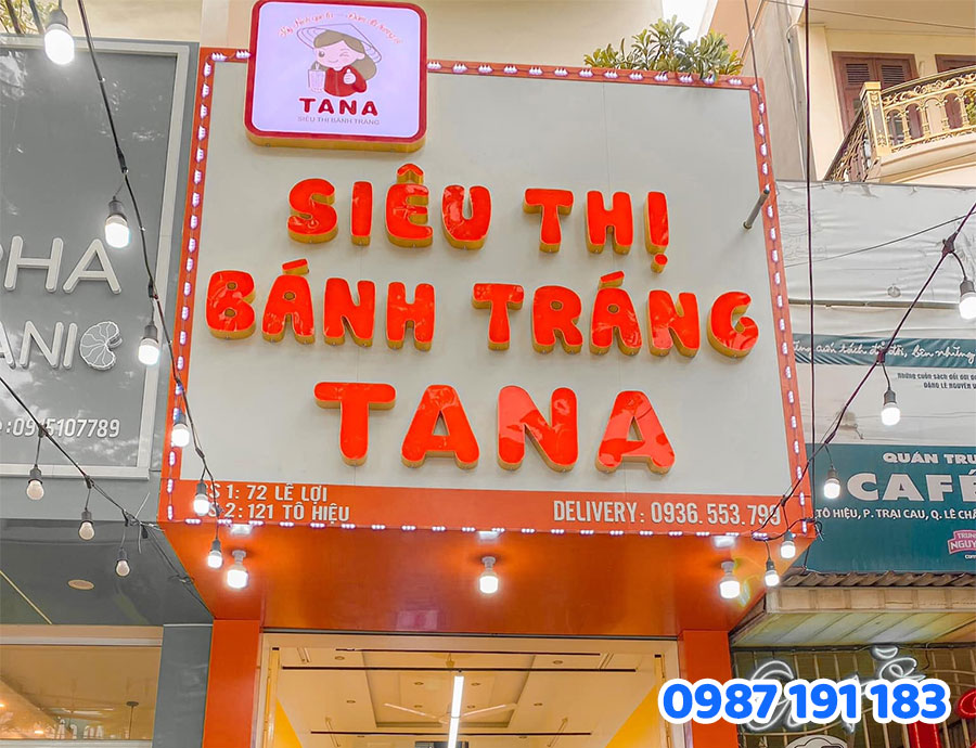 mẫu bảng hiệu bánh tráng trộn ấn tượng số 5