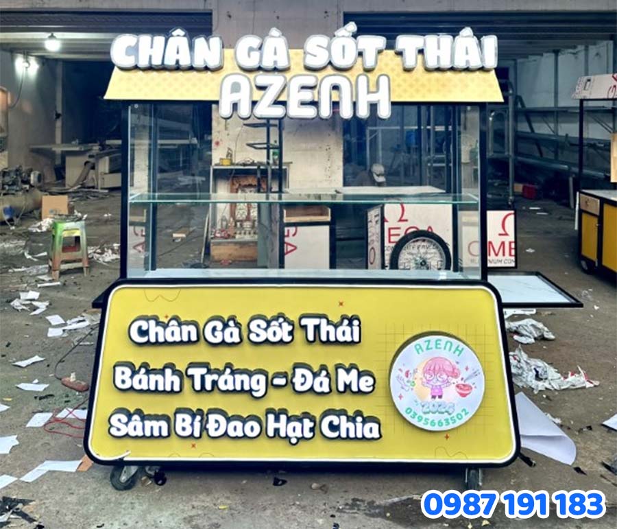 Bảng hiệu cho quán chân gà sốt Thái mẫu số 4
