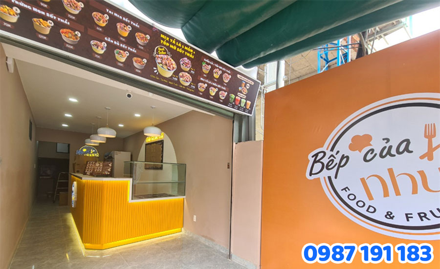Bảng hiệu cho quán chân gà sốt Thái mẫu số 3