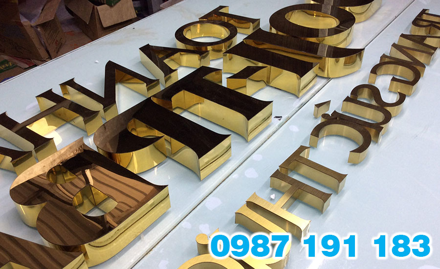 Chữ nổi inox toàn phần