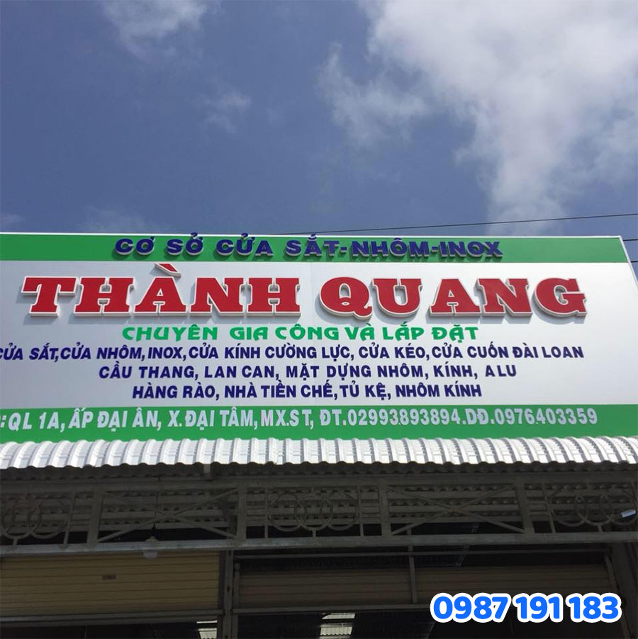 Đặc điểm bảng hiệu cửa sắt