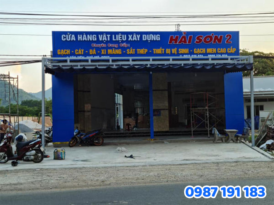 bảng hiệu cửa hàng sắt thép mẫu 4