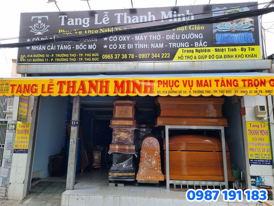 mẫu bảng hiệu dịch vụ mai táng số 3