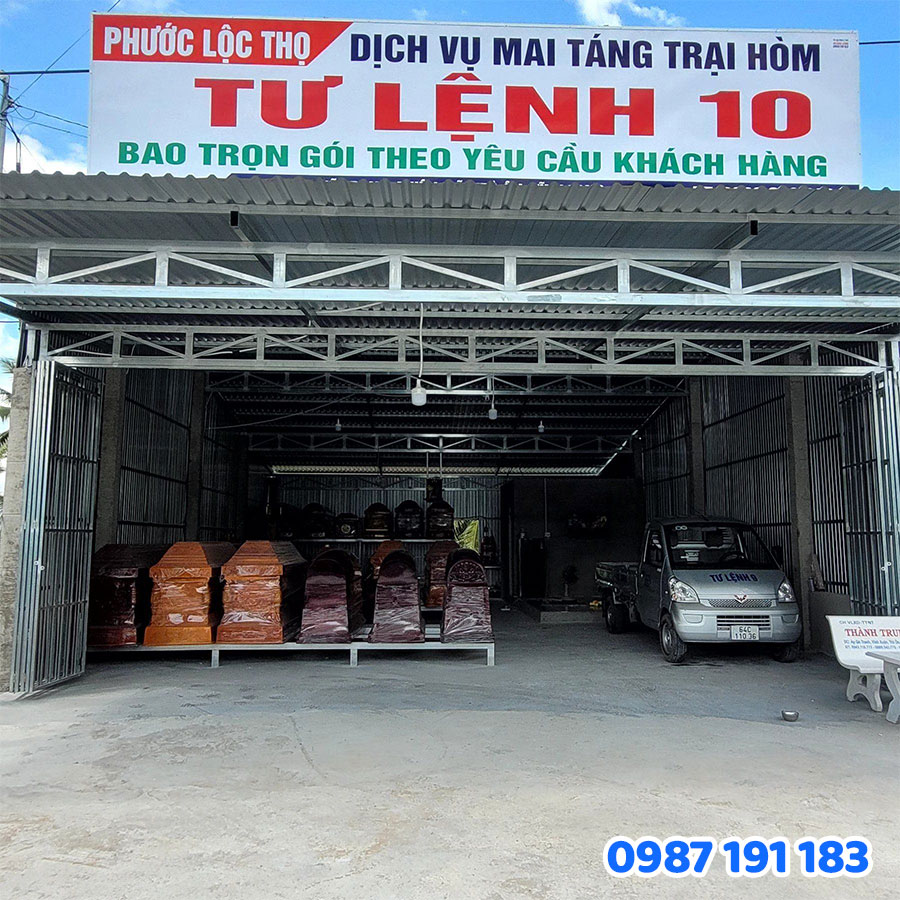mẫu bảng hiệu dịch vụ mai táng số 4