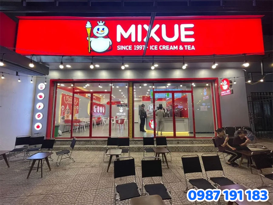 Mẫu bảng hiệu kem tươi số 9