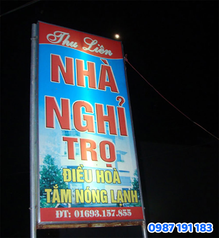 mẫu bảng hiệu nhà trọ số 1