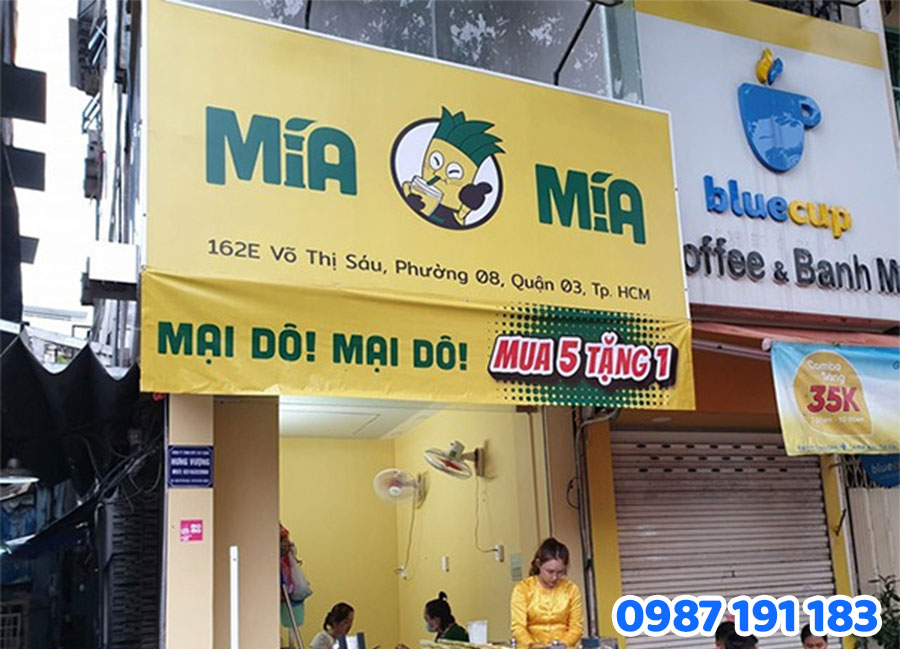Mẫu số 3 bảng hiệu nước mía đẹp – sáng tạo, bắt mắt