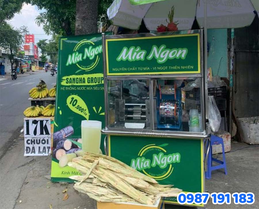 Vai trò của bảng hiệu đối với quán nước mía