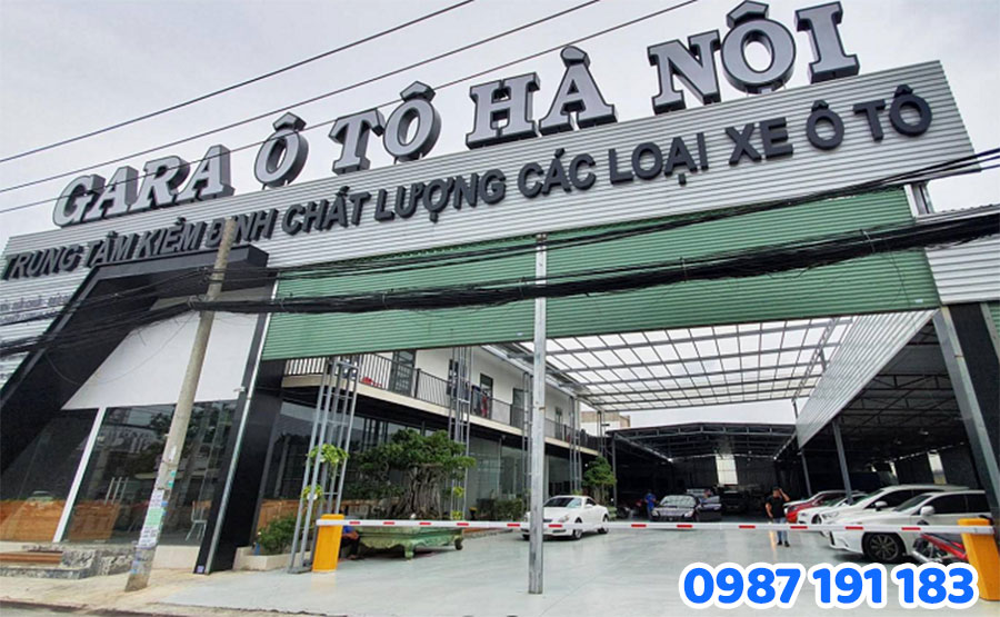 Mẫu bảng hiệu salon ô tô số 5 đẹp – sang trọng – hiện đại