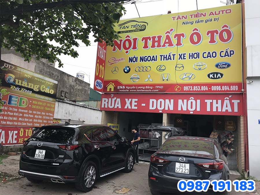 Mẫu bảng hiệu salon ô tô số 6 đẹp – sang trọng – hiện đại