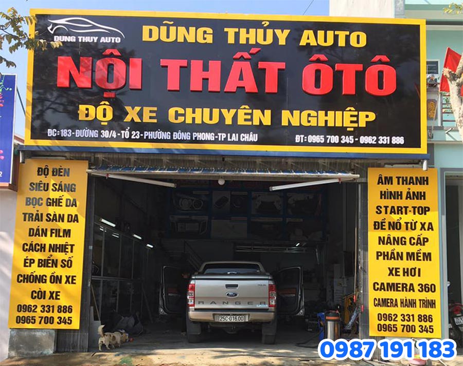 Mẫu bảng hiệu salon ô tô số 8 đẹp – sang trọng – hiện đại