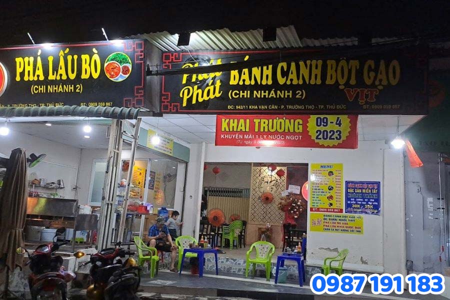 Mẫu bảng hiệu phá lấu đẹp, ấn tượng số 5