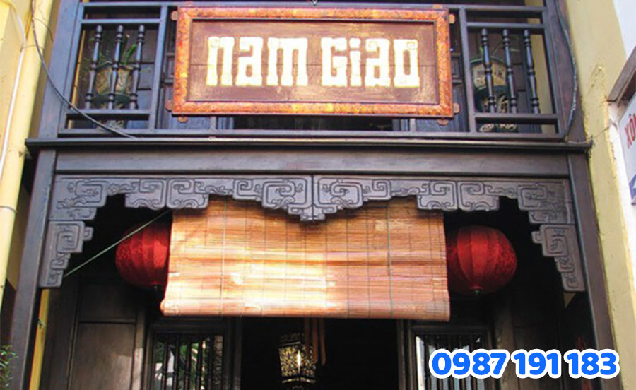 Mẫu bảng hiệu cho phòng trà số 6