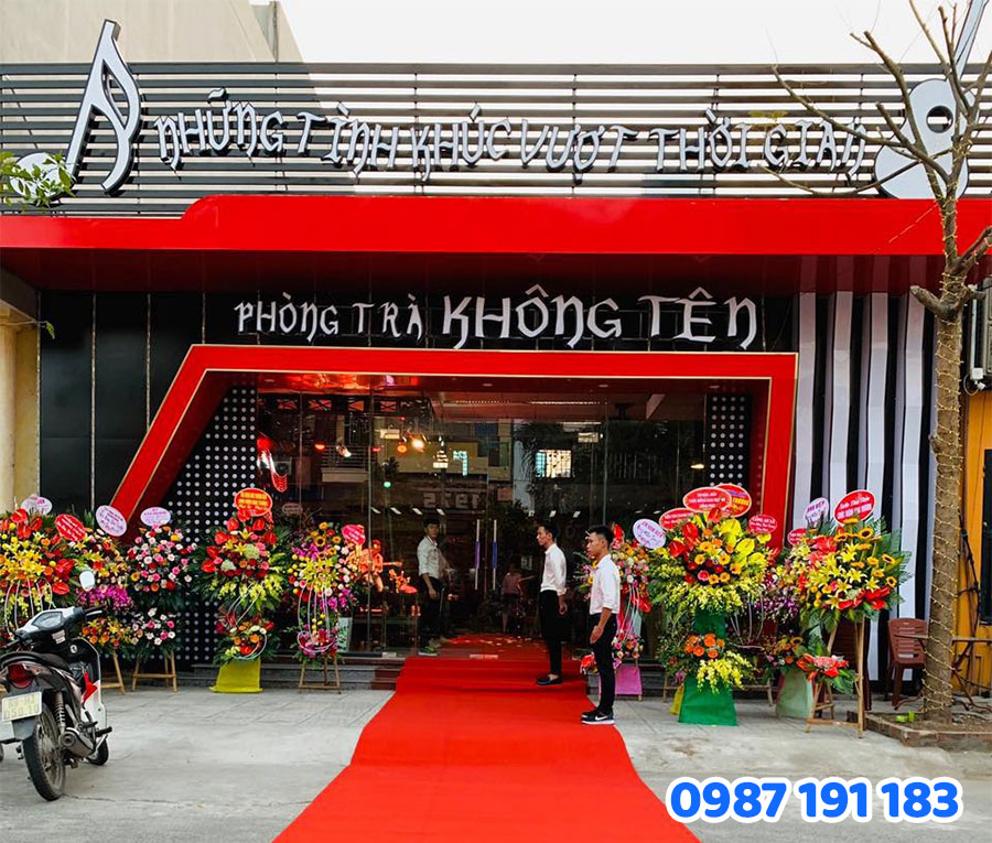 Vì sao phòng trà cần bảng hiệu chuyên nghiệp?