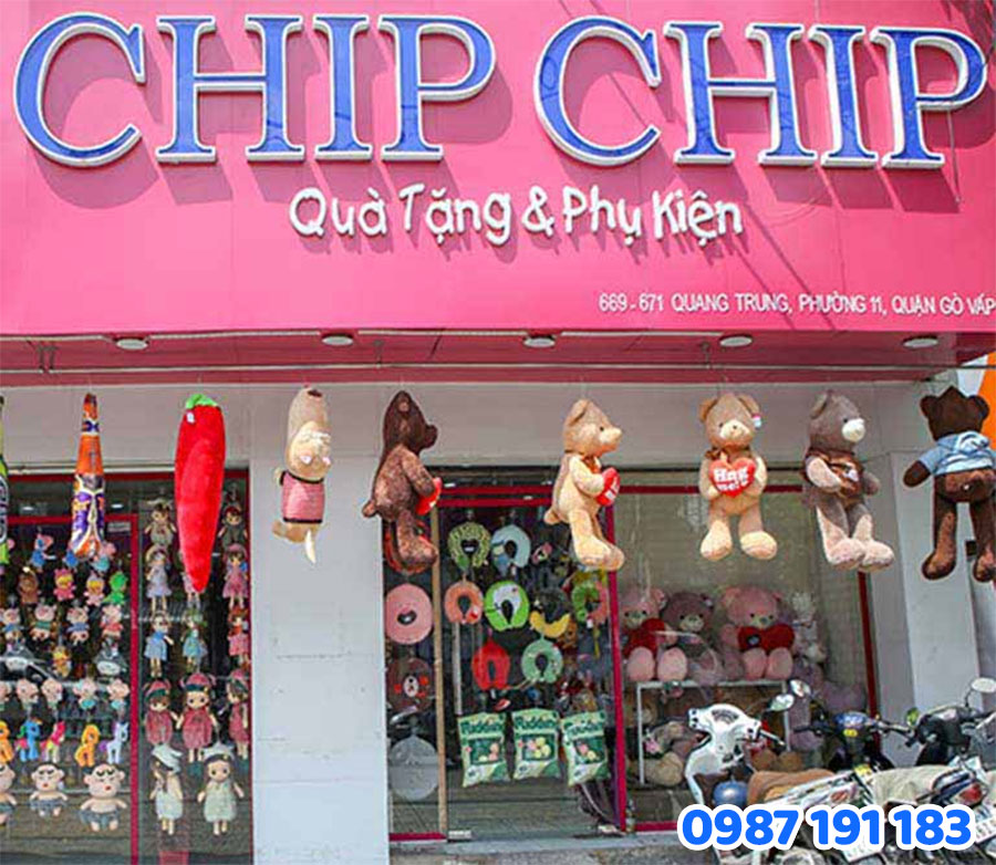 Mẫu 05 bảng hiệu phụ kiện quà tặng đẹp, nổi bật tại TP.HCM