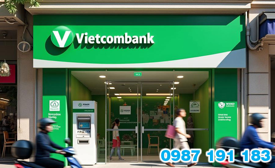 Mẫu bảng hiệu ngân hàng Vietcombank 01