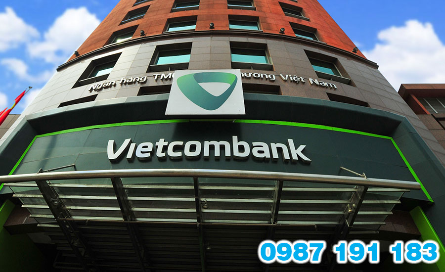 Mẫu bảng hiệu ngân hàng Vietcombank 02