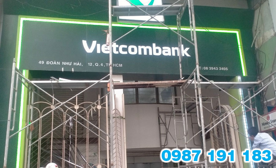 Mẫu bảng hiệu ngân hàng Vietcombank 03