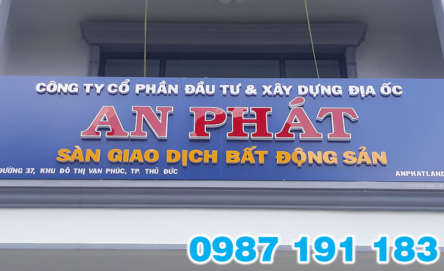 Mẫu bảng hiệu tòa nhà 01