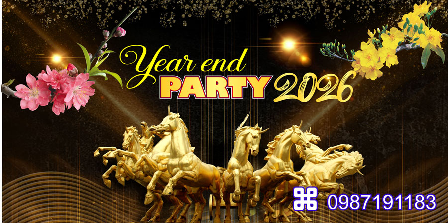 Mẫu backdrop Tết Bính Ngọ 2026 - MÃ 01