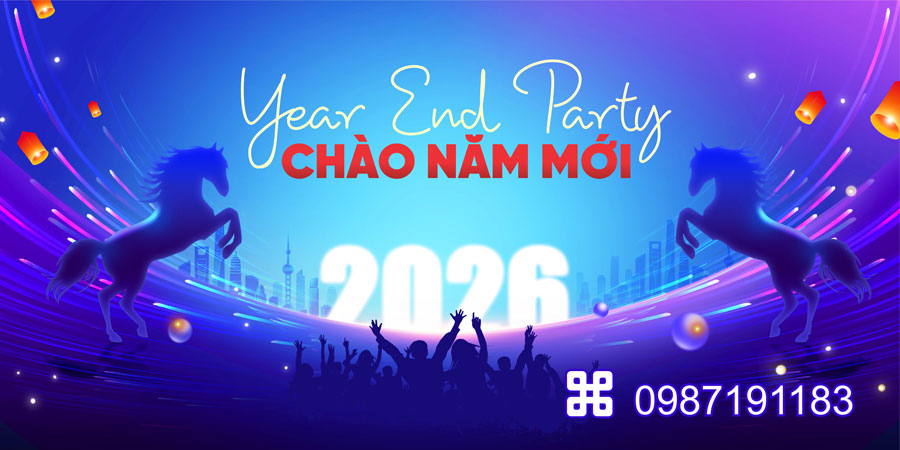 Mẫu backdrop Tết Bính Ngọ 2026 - MÃ 37