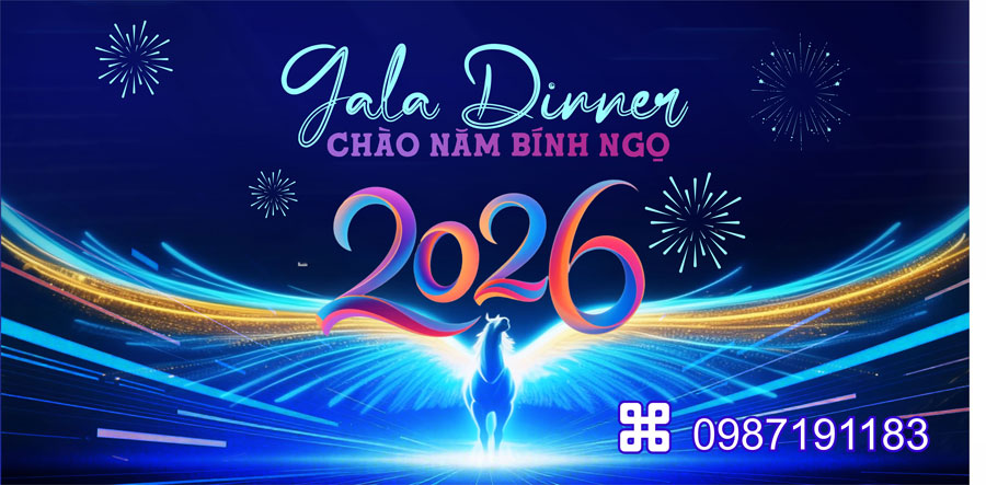 Mẫu backdrop Tết Bính Ngọ 2026 - MÃ 39
