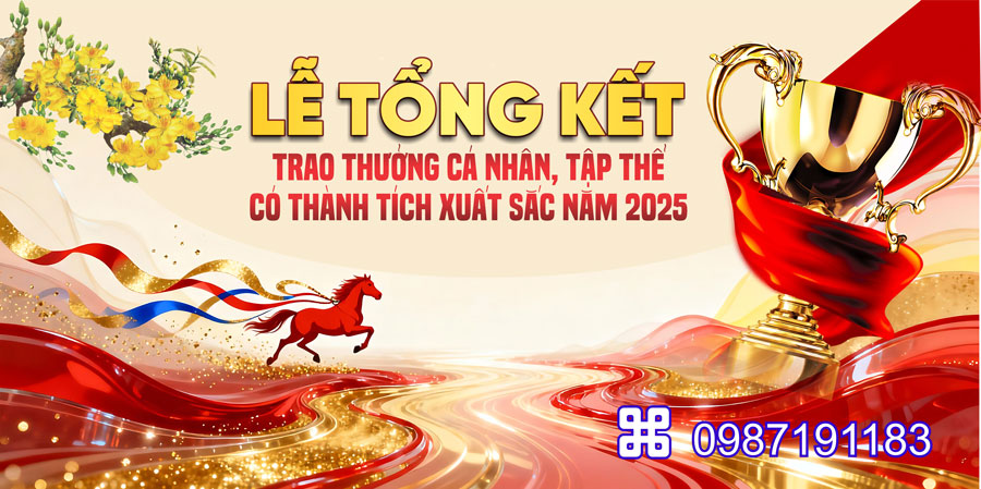 Mẫu backdrop Tết Bính Ngọ 2026 - MÃ 68