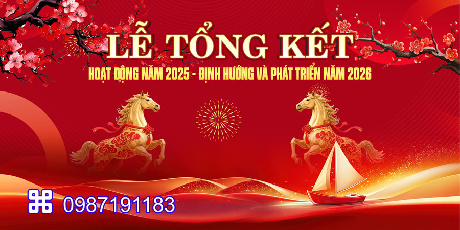 Mẫu backdrop Tết Bính Ngọ 2026 - MÃ 77