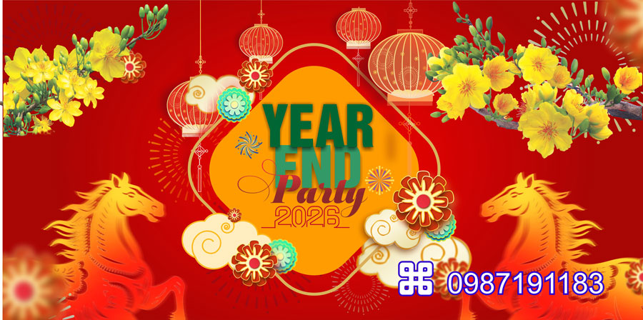 Mẫu backdrop Tết Bính Ngọ 2026 - MÃ 82