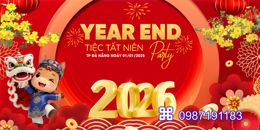 Mẫu backdrop Tết Bính Ngọ 2026 - MÃ 95