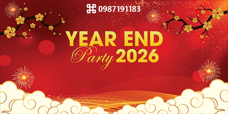 Mẫu backdrop 2026 Tết Bính Ngọ - Mã sản phẩm 09