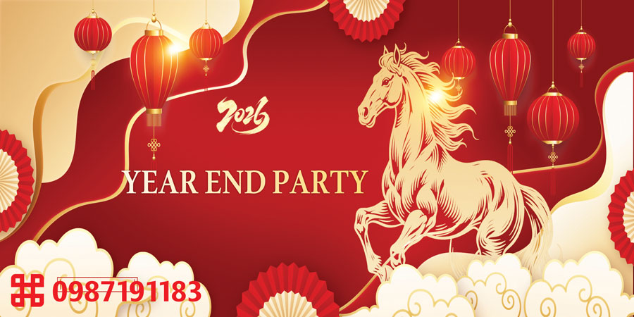 Mẫu backdrop 2026 Tết Bính Ngọ - Mã sản phẩm 19