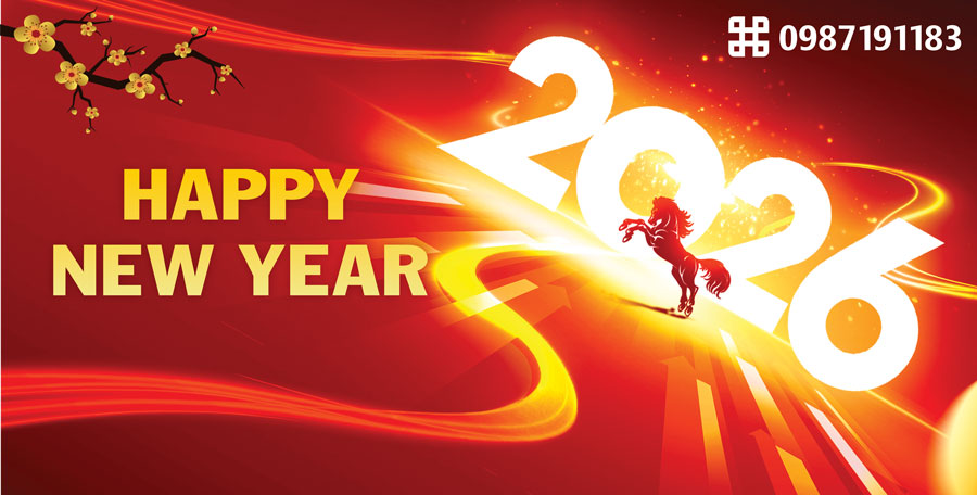 Mẫu backdrop 2026 Tết Bính Ngọ - Mã sản phẩm 31