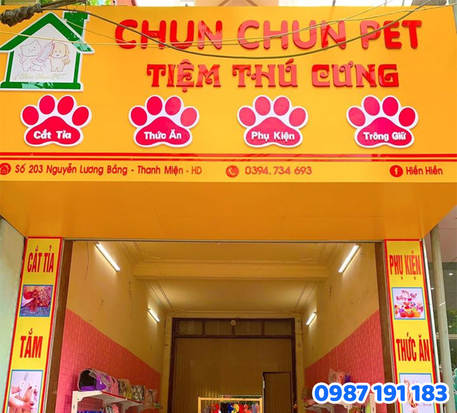 Mẫu bảng hiệu Pet Shop đẹp số 3