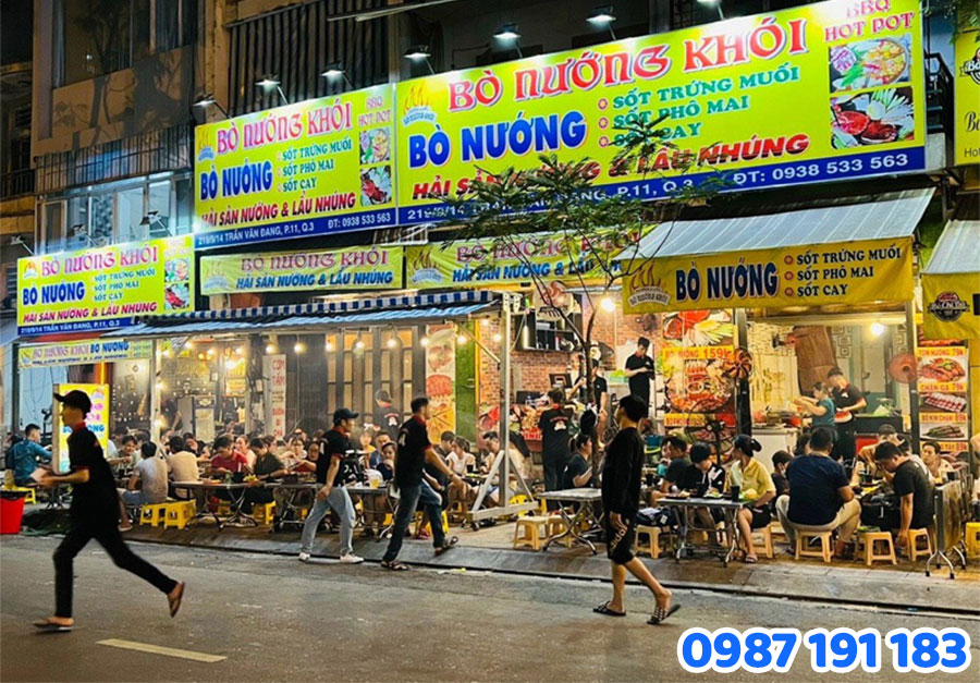 Mẫu bảng hiệu quán nướng đẹp số 6