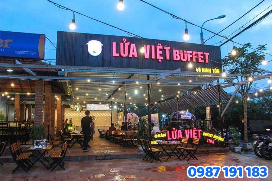 Mẫu bảng hiệu quán nướng đẹp số 1