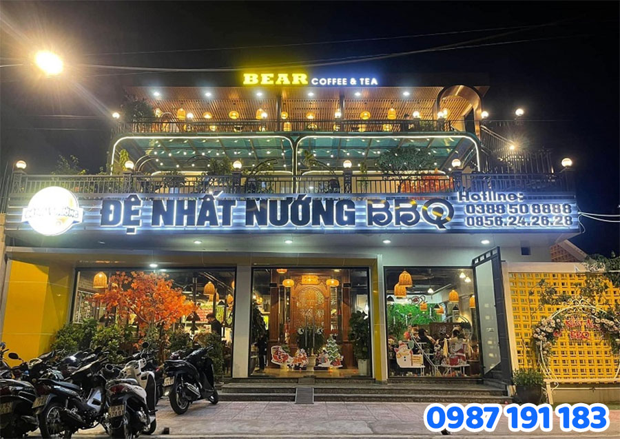 Mẫu bảng hiệu quán nướng đẹp số 5