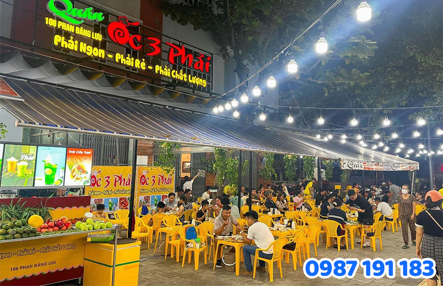 Mẫu bảng hiệu quán ốc đẹp số 8