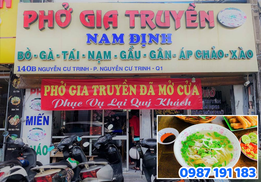 Mẫu bảng hiệu quán phở đẹp số 3