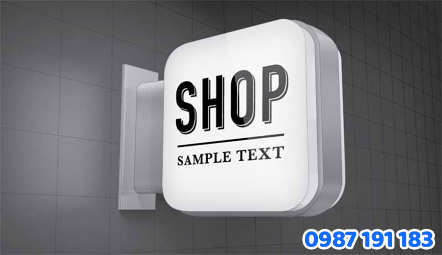 Hộp đèn logo 2 mặt (vẫy)