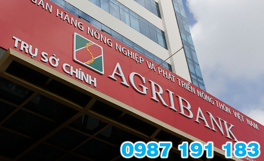 Mẫu bảng hiệu ngân hàng Agribank 01